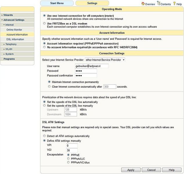 Hoe configureer ik ADSL en telefonie op FRITZ!Box Fon WLAN 7113